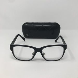 Chanel Signature Spectacle Black Leather Frame